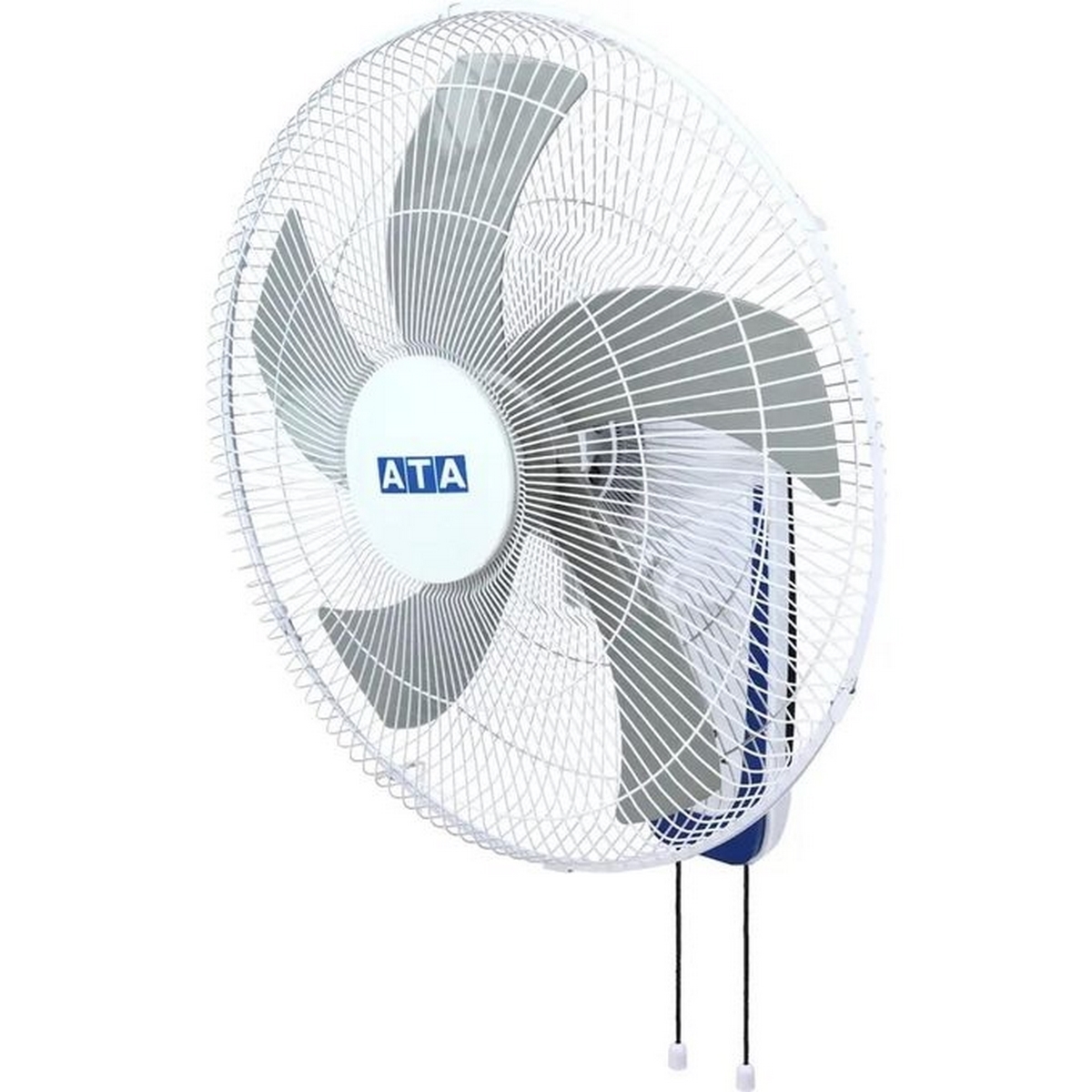 ATA wall fan 5 blades 18 inch 3 speeds white and blue - 18B01P5
